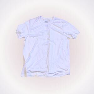 Gildan White Short Sleeve Crewneck T-Shirt | Sz L